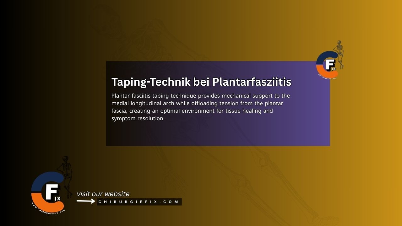 Plantar Fasciitis Taping