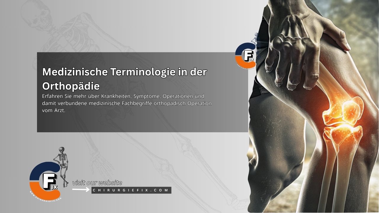 Medical terminology in orthopedics