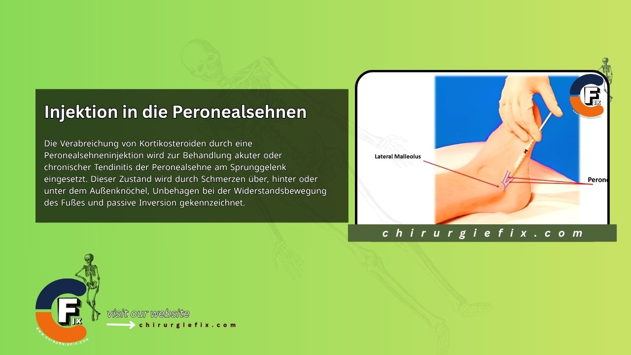 Peroneal Tendon Injection