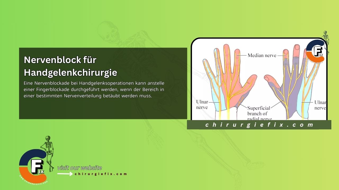 Nerve block for wrist surgery