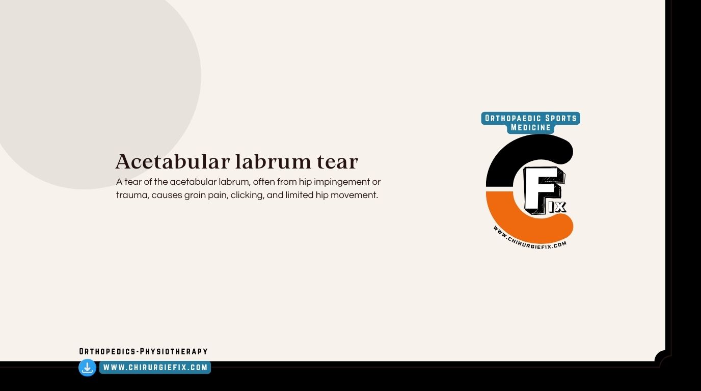 Acetabular Labral Tear
