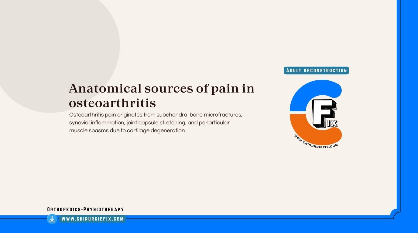 pain in osteoarthritis