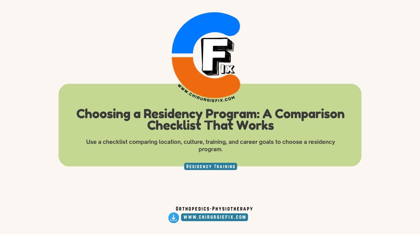 choosing a residency program