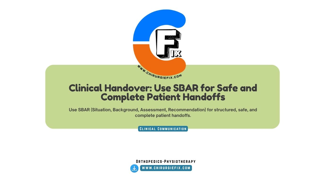 clinical handover