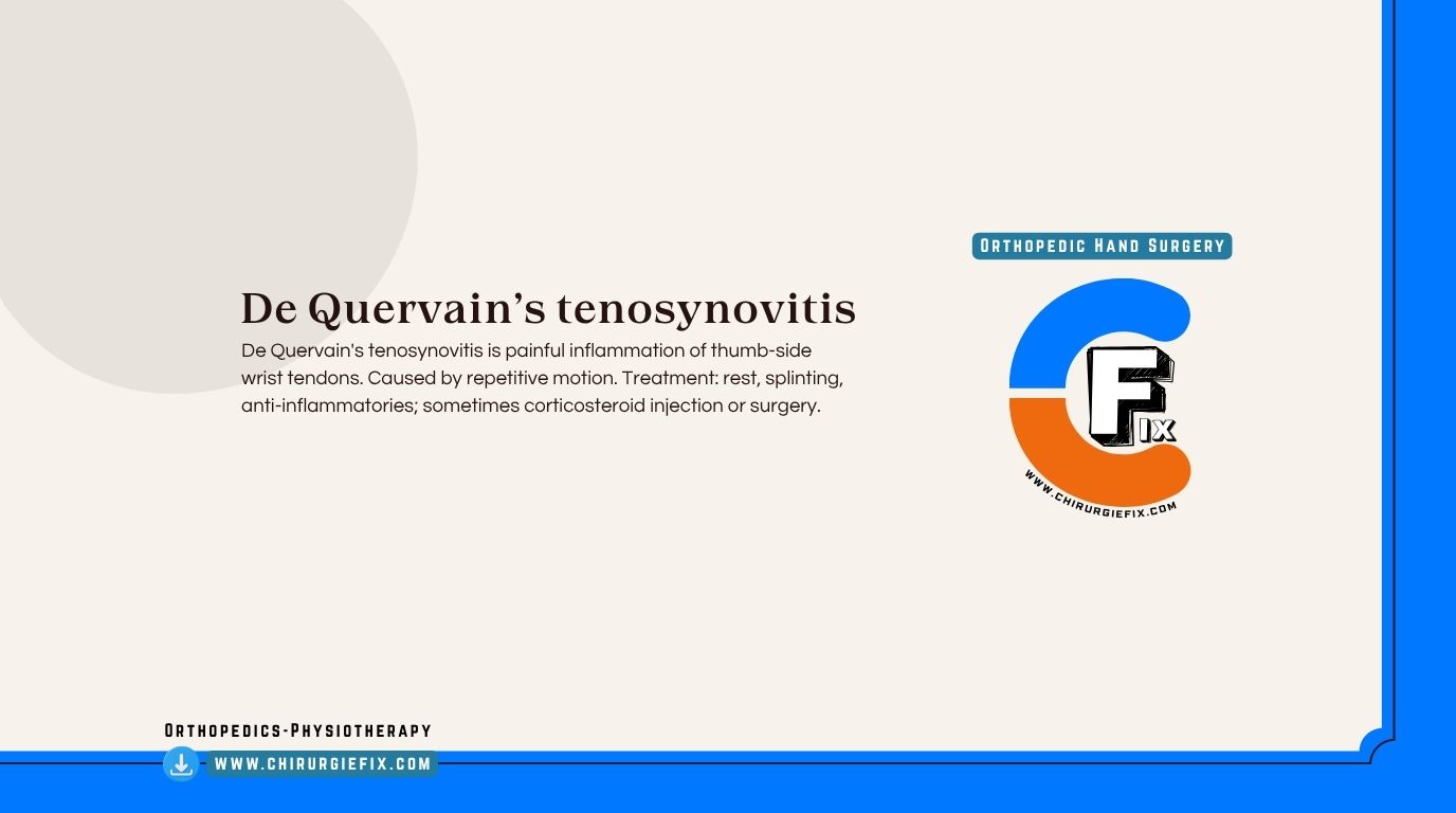 De Quervain Tenosynovitis
