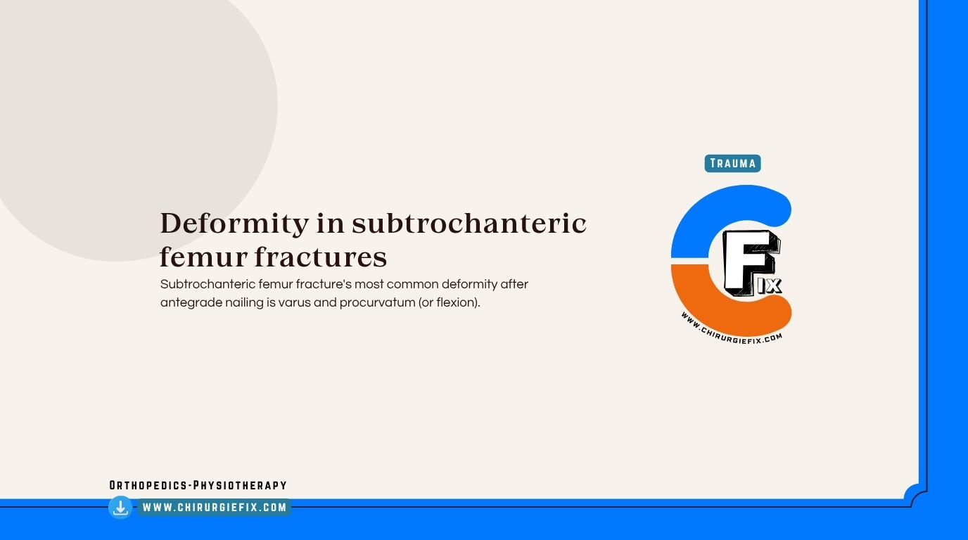 Subtrochanteric Femur Fractures Deformity