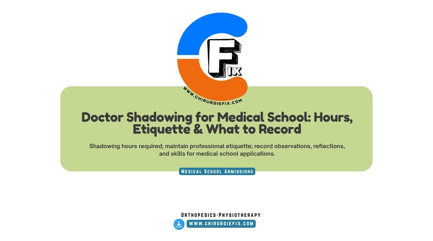 doctor shadowing for medical school