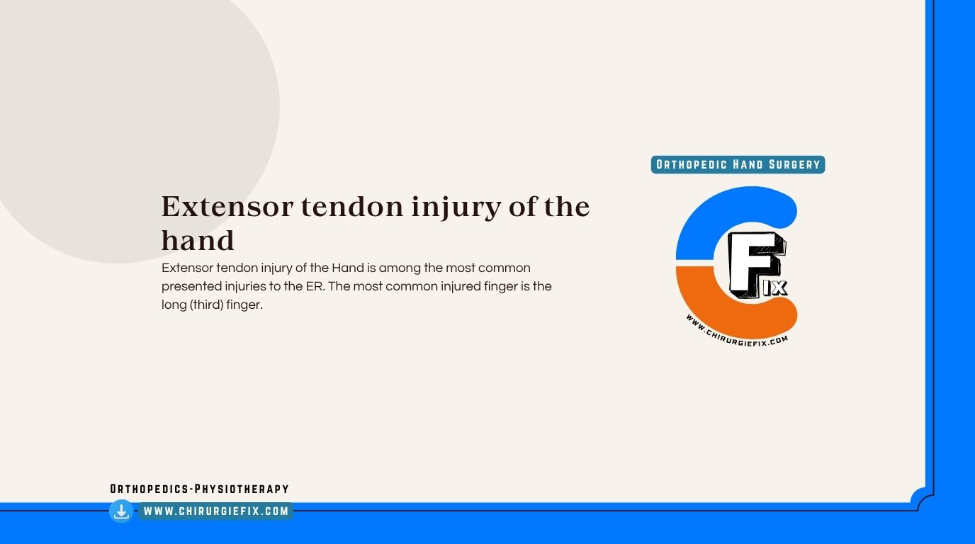extensor tendon injury