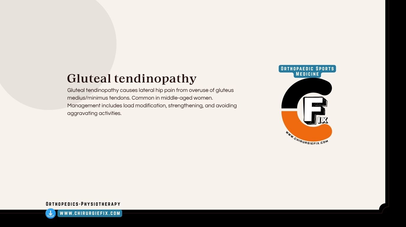 Gluteal tendinopathy