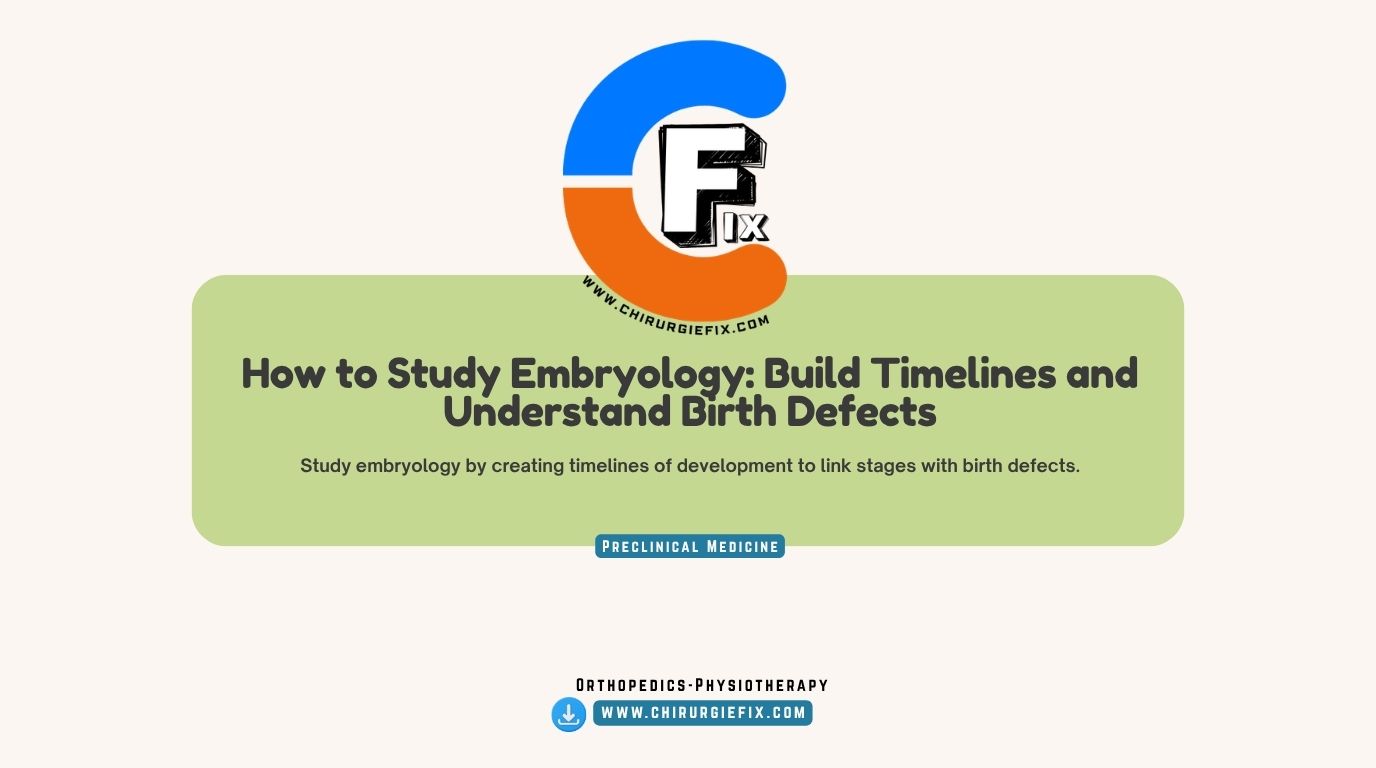 how to study embryology