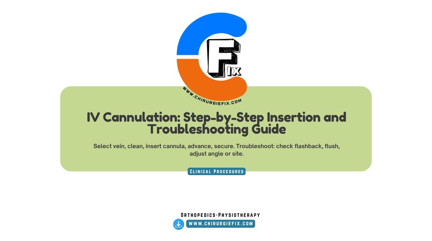 IV cannulation