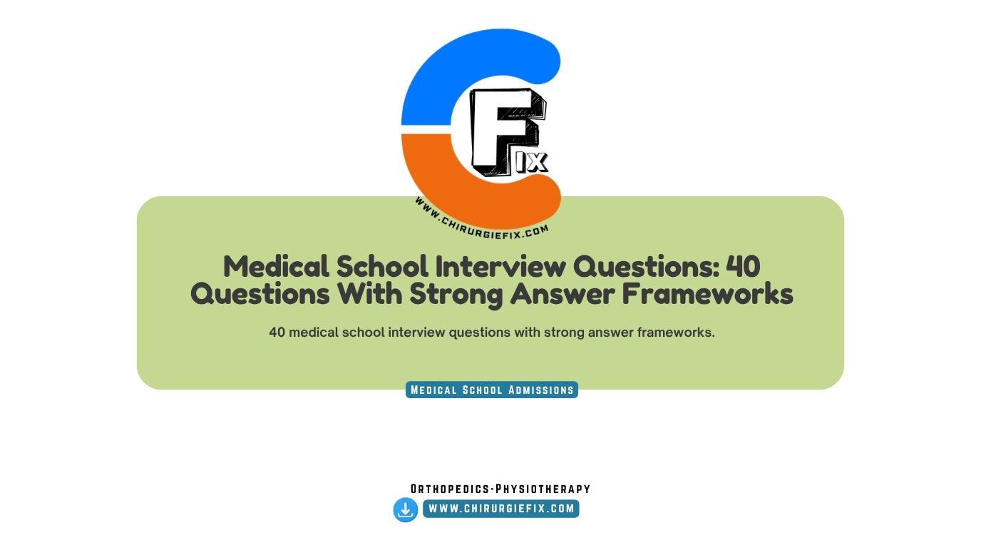 medical school interview questions