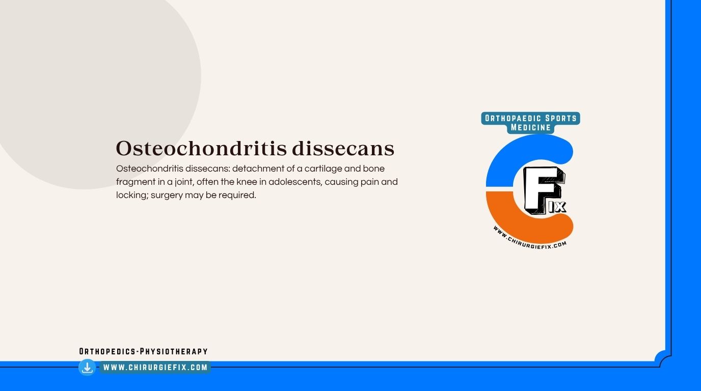 Osteochondritis Dissecans
