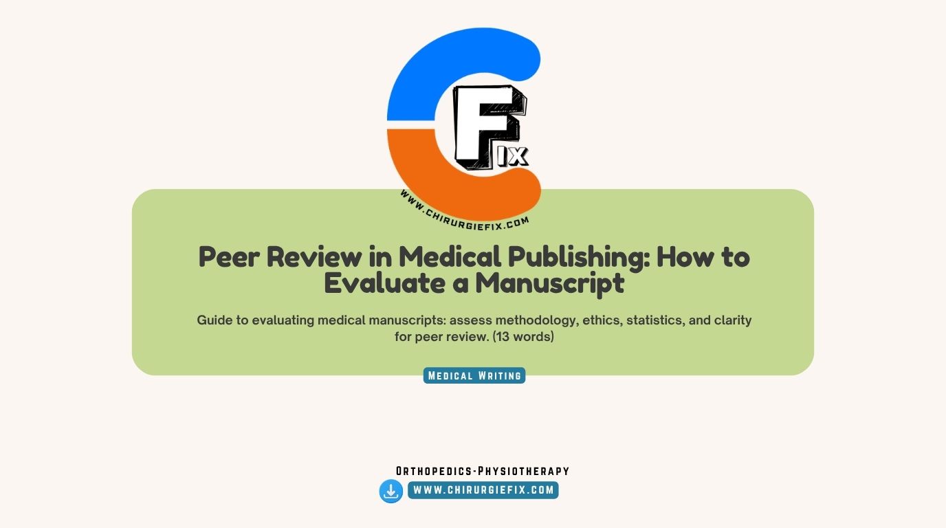 peer review medical publishing