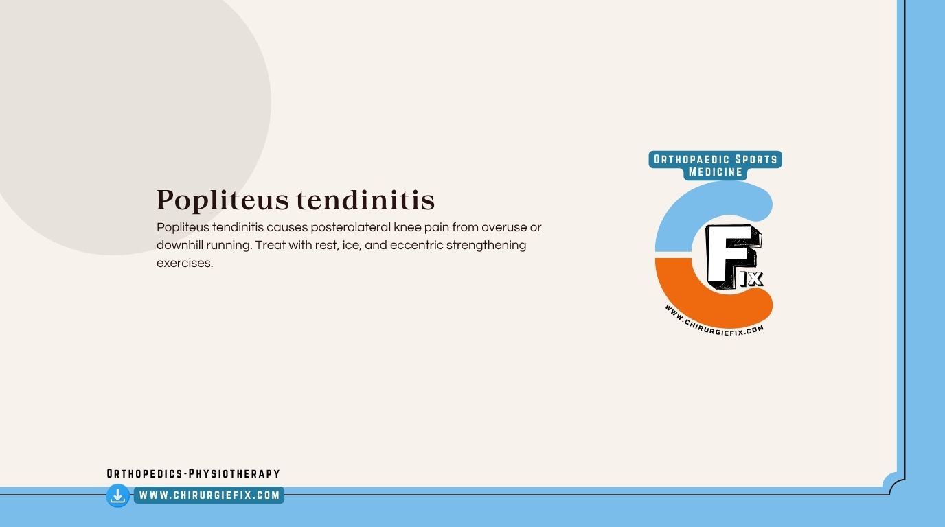 Popliteus Tendinitis