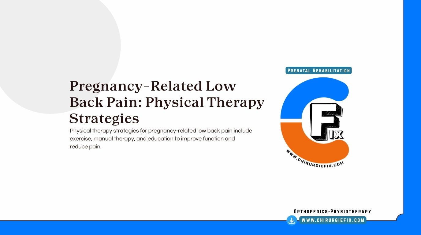 pregnancy low back pain physical therapy