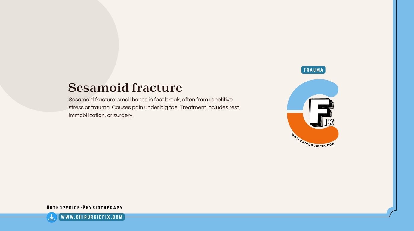 Sesamoid Fracture