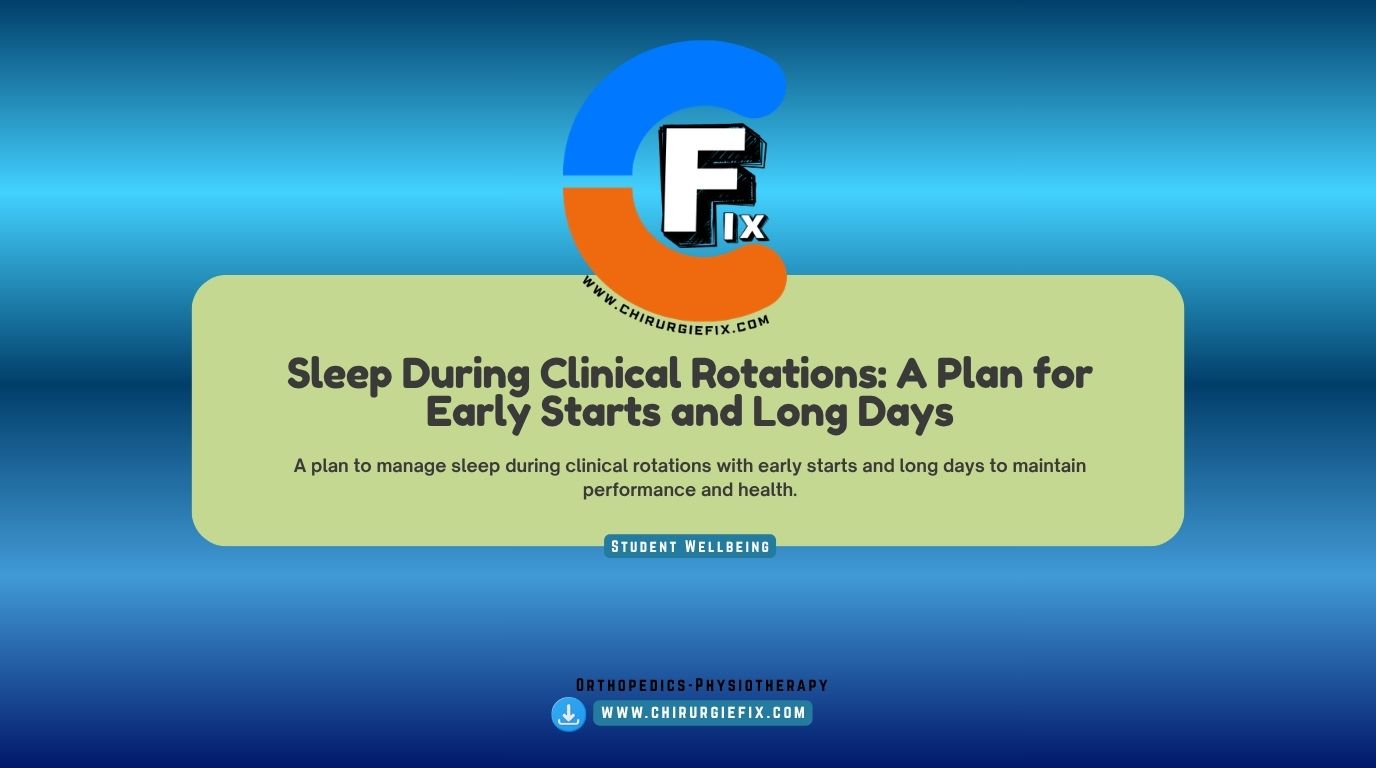 sleep during clinical rotations