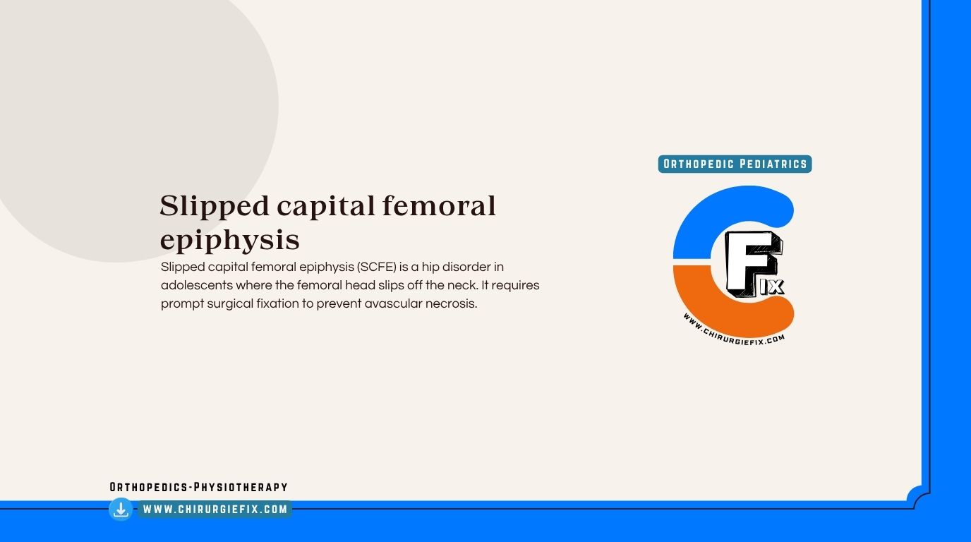 Slipped Capital Femoral Epiphysis