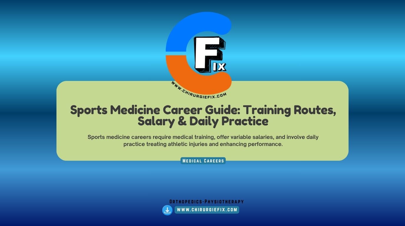 sports medicine career