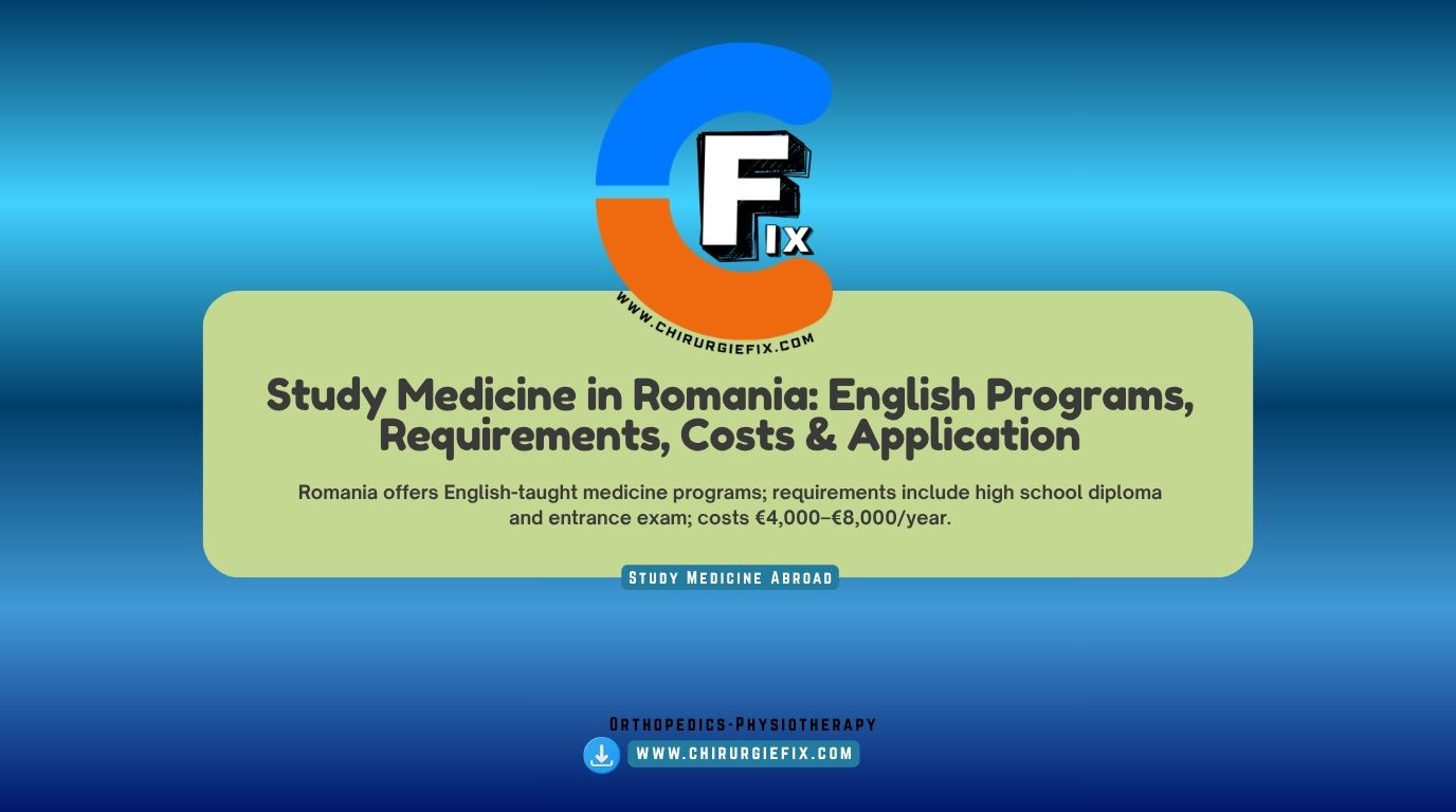 study medicine in Romania