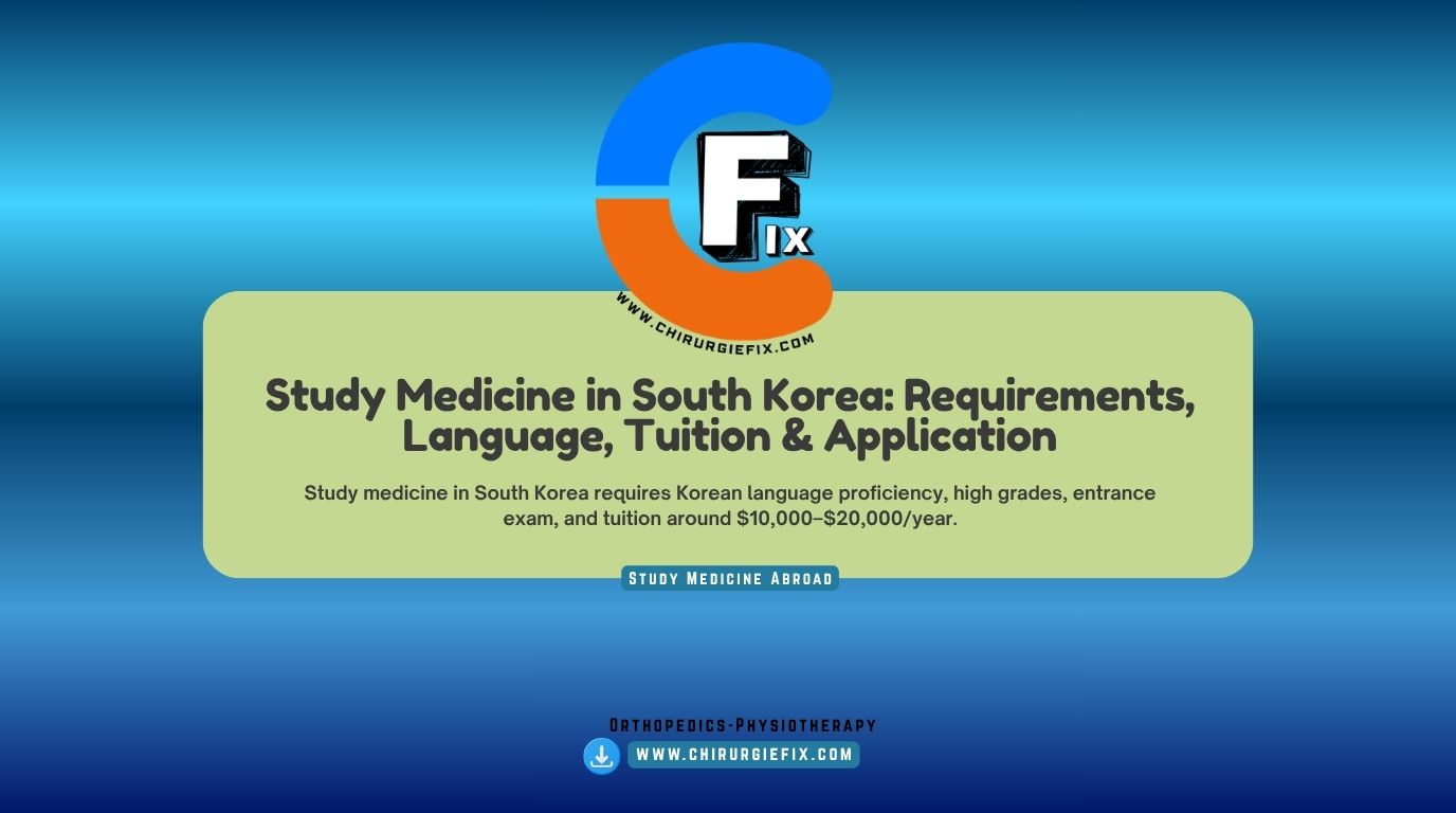 study medicine in South Korea