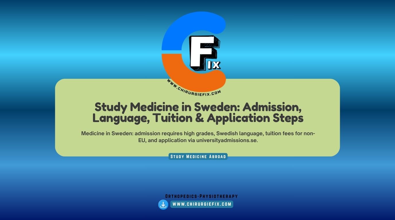 study medicine in Sweden