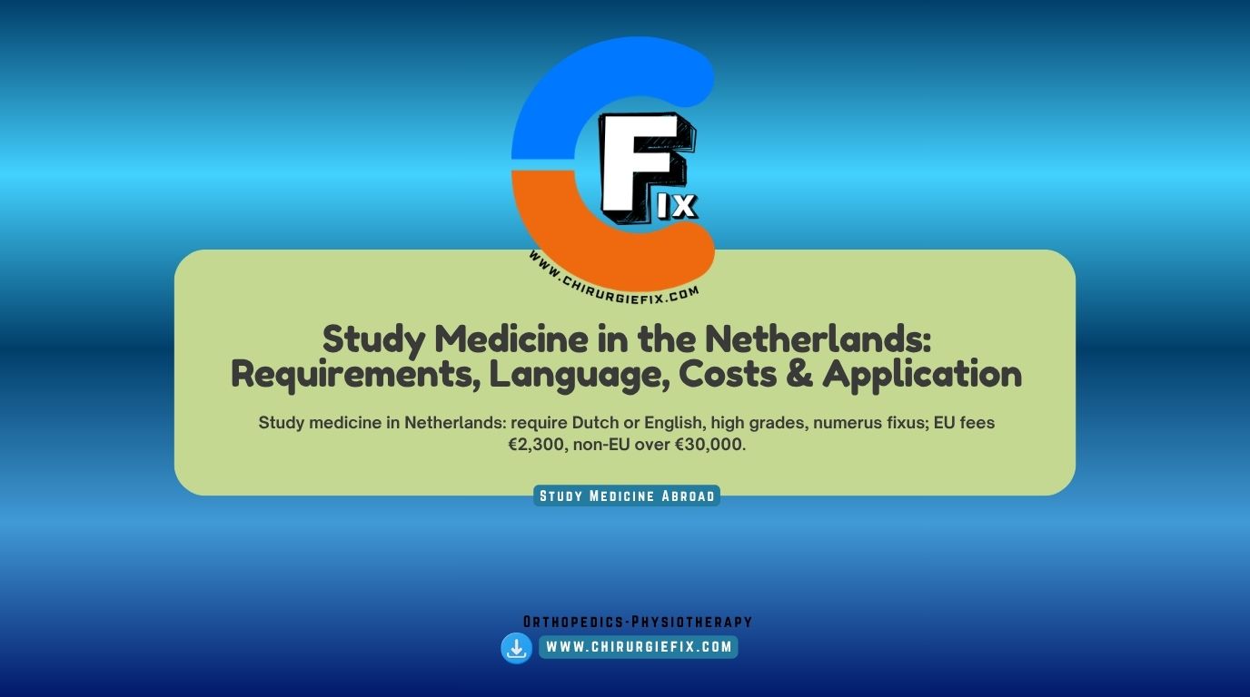 study medicine in Netherlands