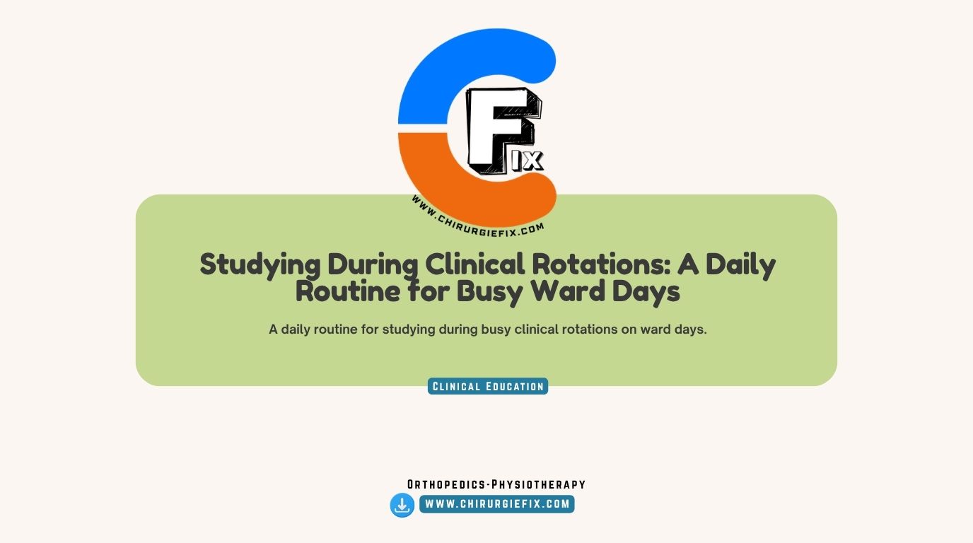 studying during clinical rotations
