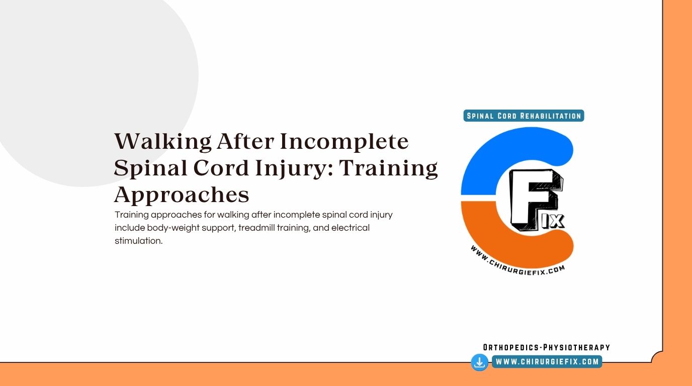 walking after incomplete spinal cord injury